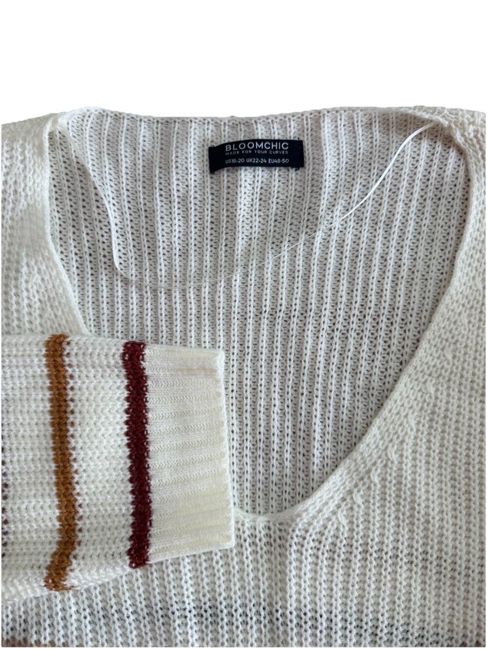 Bloomchic Women's 18-20 Striped Sweater
